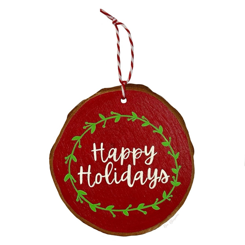 Happy Holidays Christmas Ornament